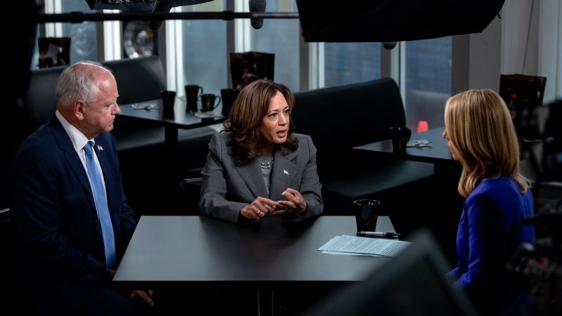 READ: Harris and Walz’s exclusive joint interview with CNN | CNN Po...